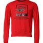 Red Eye Print Crew Neck Men Pullover Sweater