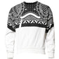 Black White Bandana Cotton Men Sweatshirt Sweater