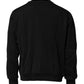 Black Logo Embroidery Sweatshirt Sweater