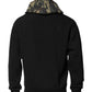 Black Camouflage Hooded Sweatshirt Sweater