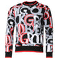 Multicolor Logo Monogram Crew Neck Sweater