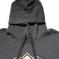 Gray Logo Patch Hooded Sweatshirt Sweater