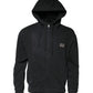 Black Logo Full Zip Hooded Men Sweatshirt Sweater