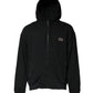 Black Logo Full Zip Hooded Men Sweatshirt Sweater