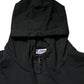 Black Logo Full Zip Hooded Men Sweatshirt Sweater