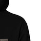Black Logo Full Zip Hooded Men Sweatshirt Sweater