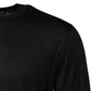 Dark Blue Silk Crew Neck Men Pullover Sweater