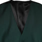 Green Wool Dress Formal Men Waistcoat Vest