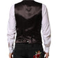 Black Stripes Wool Formal Men Waistcoat Vest
