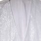 White Sequined Dress Formal Waistcoat Vest