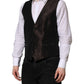 Dark Brown Dress Formal Men Waistcoat Vest