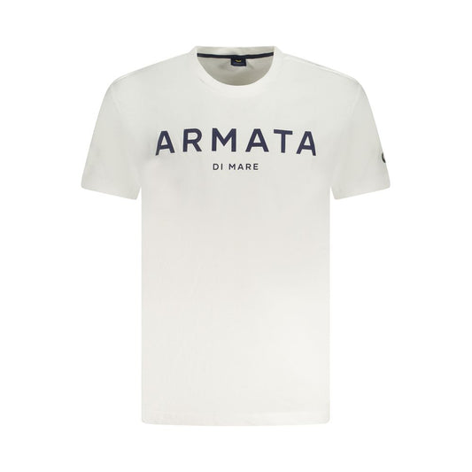 White Cotton Men T-Shirt