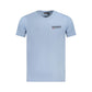 Light Blue Cotton Men T-Shirt