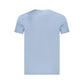 Light Blue Cotton Men T-Shirt