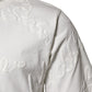 White Cotton Logo Embossed Crew Neck T-shirt
