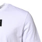White Cotton Logo Patch Crew Neck T-shirt