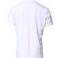 White Logo Embroidery Crew Neck T-shirt