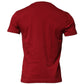 Red Cotton Short Sleeves Crew Neck T-shirt