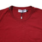 Red Cotton Short Sleeves Crew Neck T-shirt