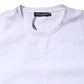 White Cotton Short Sleeves Crew Neck T-shirt