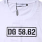White Cotton Logo Print Crew Neck T-shirt