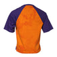 Orange Purple Printed Round Neck T-shirt