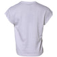 White Logo Embroidery Round Neck T-shirt