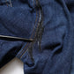 Blue Cotton High Waisted Cropped Denim Jeans