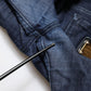 Dark Blue Cotton Skinny Cropped Denim Jeans