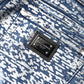 Blue Washed Print High Waist Denim Jeans