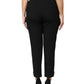 Black Wool High Waist Zipper Tapered Pants
