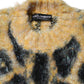 Multicolor Leopard Mohair Crew Neck Sweater