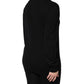 Black Cashmere Crystal Embellished Sweater
