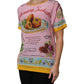 Pink Araneine Siciliana Short Sleeves Top
