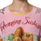 Pink Araneine Siciliana Short Sleeves Top