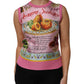 Pink Silk Araneine Siciliana Sleeveless Top