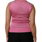 Pink Silk Araneine Siciliana Sleeveless Top