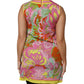 Multicolor Floral Round Neck Sleeveless Top