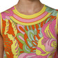 Multicolor Floral Round Neck Sleeveless Top