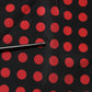 Black Red Polka Dot Silk Long Sleeves Top