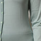 Light Green Silk Button Down Cardigan Sweater