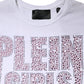 White Embellished CrewNeck Short Sleeve T-shirt