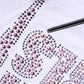 White Embellished CrewNeck Short Sleeve T-shirt