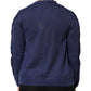 Dark Blue Long Sleeves Overcoat Cardigan Sweater