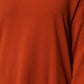Dark Orange Long Sleeves Turtleneck Sweater