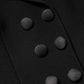 Black Wool Double Breasted Coat Jacket