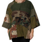 Multicolor Camouflage Oversized Top T-shirt