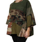 Multicolor Camouflage Oversized Top T-shirt