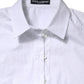 White Cotton Short Sleeves Collared Polo Top