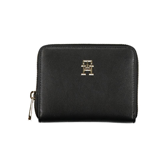 Black Polyester Women Wallet